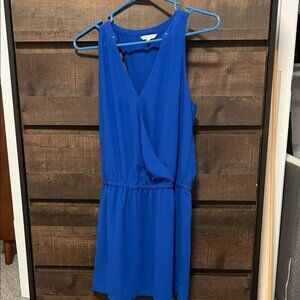 Naked Zebra Royal Blue Mini Dress